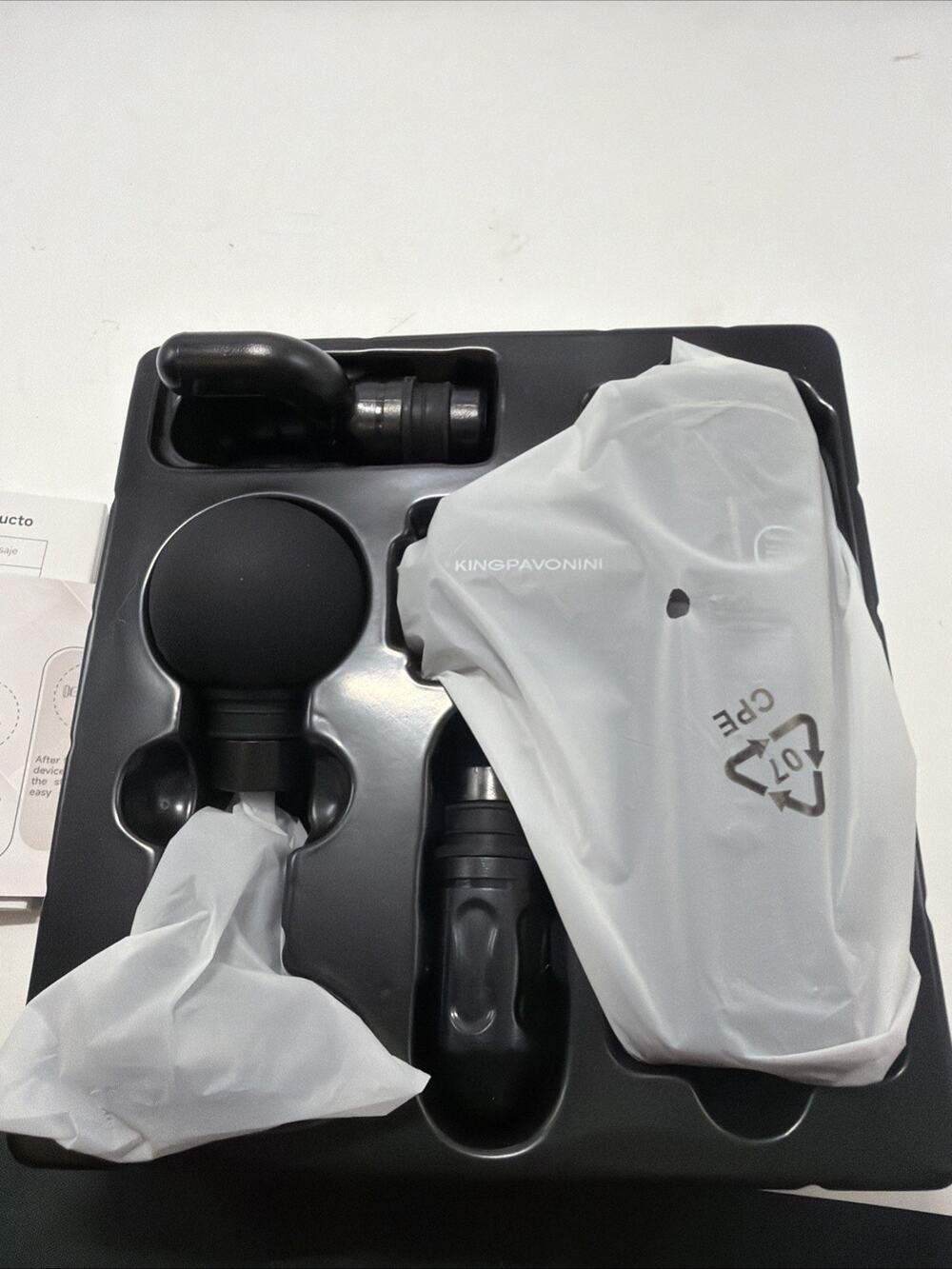 Mini Massage Gun Deep Tissue with Heat& Red Light, Model MG101 No Box